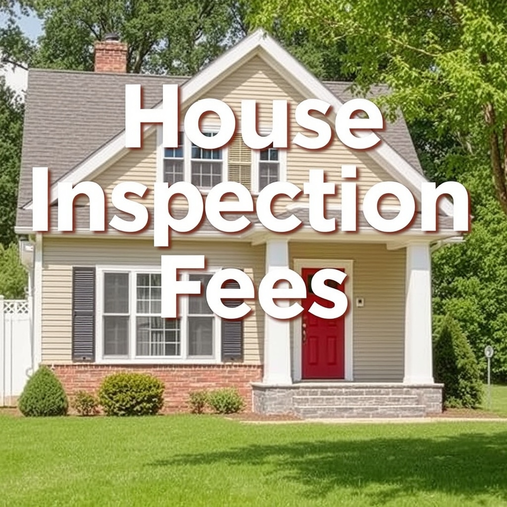 Cute little house with the caption House Inspection Fees