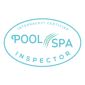 Certification badge for pool and spa inspector